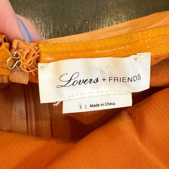 Lovers + Friends Strapless Midi Dress in Marigold - Picture 6 of 6